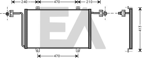 EACLIMA 30C60022 - Кондензатор, климатизация vvparts.bg