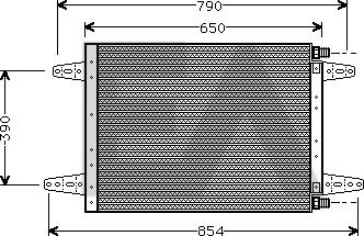 EACLIMA 30C63001 - Кондензатор, климатизация vvparts.bg