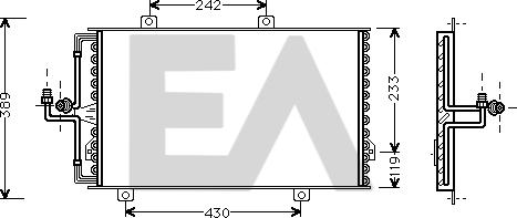 EACLIMA 30C03001 - Кондензатор, климатизация vvparts.bg