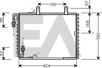 EACLIMA 30C07019 - Кондензатор, климатизация vvparts.bg