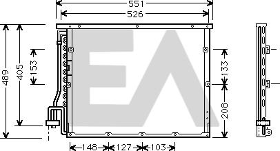 EACLIMA 30C07020 - Кондензатор, климатизация vvparts.bg