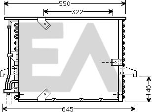 EACLIMA 30C07021 - Кондензатор, климатизация vvparts.bg