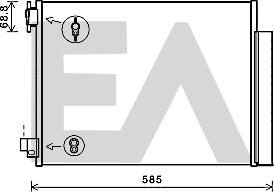 EACLIMA 30C15002 - Кондензатор, климатизация vvparts.bg