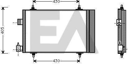 EACLIMA 30C10016 - Кондензатор, климатизация vvparts.bg