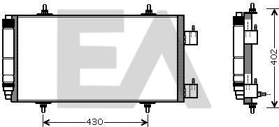 EACLIMA 30C10012 - Кондензатор, климатизация vvparts.bg