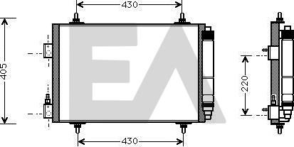 EACLIMA 30C10017 - Кондензатор, климатизация vvparts.bg