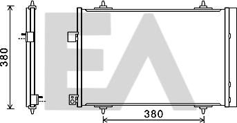 EACLIMA 30C10028 - Кондензатор, климатизация vvparts.bg