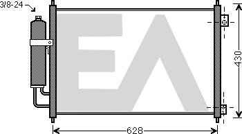 EACLIMA 30C18038 - Кондензатор, климатизация vvparts.bg