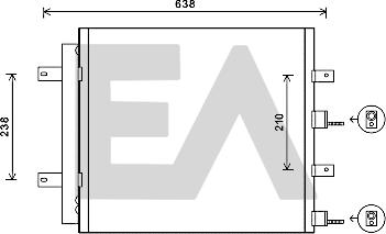 EACLIMA 30C35010 - Кондензатор, климатизация vvparts.bg