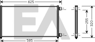 EACLIMA 30C25049 - Кондензатор, климатизация vvparts.bg