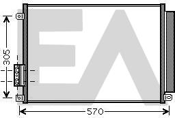 EACLIMA 30C25042 - Кондензатор, климатизация vvparts.bg