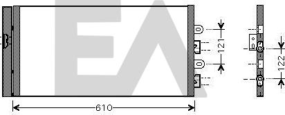 EACLIMA 30C25051 - Кондензатор, климатизация vvparts.bg