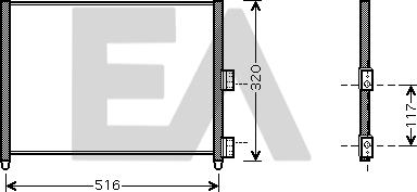 EACLIMA 30C25053 - Кондензатор, климатизация vvparts.bg