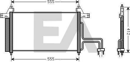 EACLIMA 30C25035 - Кондензатор, климатизация vvparts.bg