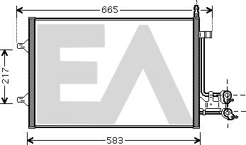 EACLIMA 30C22045 - Кондензатор, климатизация vvparts.bg