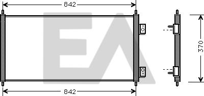 EACLIMA 30C22017 - Кондензатор, климатизация vvparts.bg