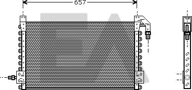 EACLIMA 30C76003 - Кондензатор, климатизация vvparts.bg
