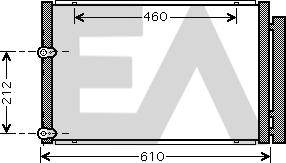 EACLIMA 30C71055 - Кондензатор, климатизация vvparts.bg