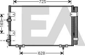 EACLIMA 30C71036 - Кондензатор, климатизация vvparts.bg