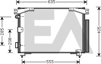 EACLIMA 30C71033 - Кондензатор, климатизация vvparts.bg