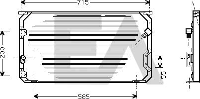 EACLIMA 30C71020 - Кондензатор, климатизация vvparts.bg