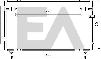 EACLIMA 30C71111 - Кондензатор, климатизация vvparts.bg