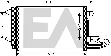 EACLIMA 30C77025 - Кондензатор, климатизация vvparts.bg