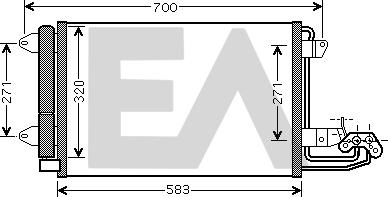 EACLIMA 30C77023 - Кондензатор, климатизация vvparts.bg