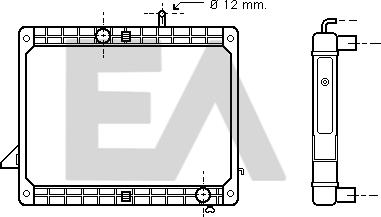 EACLIMA 31R45041 - Радиатор, охлаждане на двигателя vvparts.bg