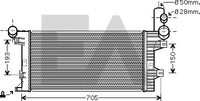 EACLIMA 31R45001 - Радиатор, охлаждане на двигателя vvparts.bg