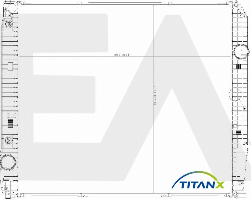 EACLIMA 31R45088T - Радиатор, охлаждане на двигателя vvparts.bg