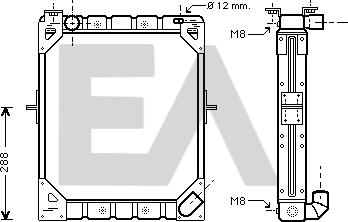 EACLIMA 31R45031 - Радиатор, охлаждане на двигателя vvparts.bg