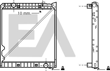 EACLIMA 31R45025 - Радиатор, охлаждане на двигателя vvparts.bg