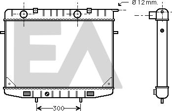 EACLIMA 31R54090 - Радиатор, охлаждане на двигателя vvparts.bg