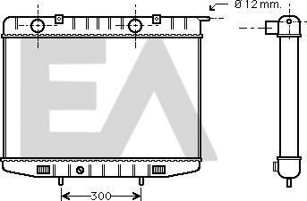 EACLIMA 31R54093 - Радиатор, охлаждане на двигателя vvparts.bg