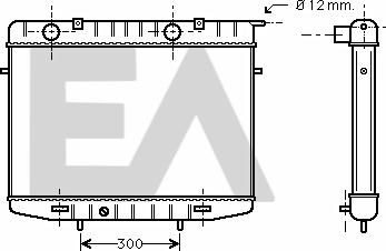 EACLIMA 31R54092 - Радиатор, охлаждане на двигателя vvparts.bg