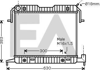 EACLIMA 31R54055 - Радиатор, охлаждане на двигателя vvparts.bg