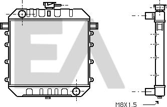 EACLIMA 31R54060 - Радиатор, охлаждане на двигателя vvparts.bg