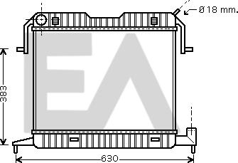 EACLIMA 31R54067 - Радиатор, охлаждане на двигателя vvparts.bg