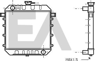 EACLIMA 31R54016 - Радиатор, охлаждане на двигателя vvparts.bg