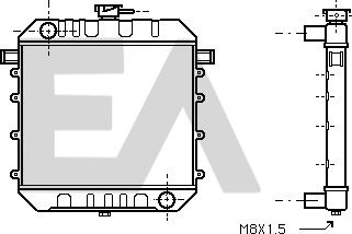 EACLIMA 31R54012 - Радиатор, охлаждане на двигателя vvparts.bg