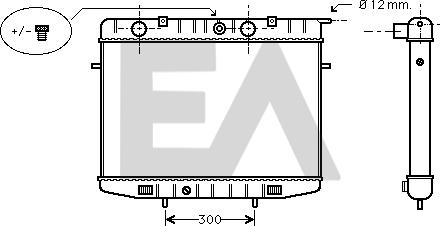 EACLIMA 31R54087 - Радиатор, охлаждане на двигателя vvparts.bg