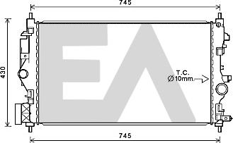 EACLIMA 31R54143 - Радиатор, охлаждане на двигателя vvparts.bg