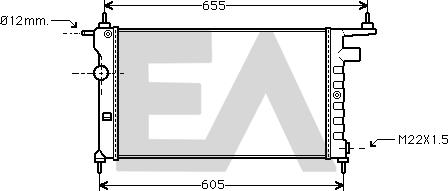 EACLIMA 31R54159 - Радиатор, охлаждане на двигателя vvparts.bg