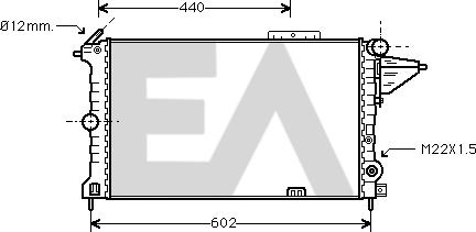 EACLIMA 31R54151 - Радиатор, охлаждане на двигателя vvparts.bg