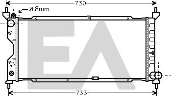 EACLIMA 31R54161 - Радиатор, охлаждане на двигателя vvparts.bg