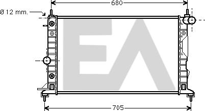 EACLIMA 31R54109 - Радиатор, охлаждане на двигателя vvparts.bg