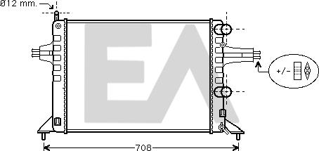 EACLIMA 31R54100 - Радиатор, охлаждане на двигателя vvparts.bg