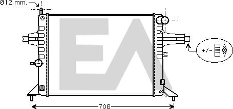 EACLIMA 31R54103 - Радиатор, охлаждане на двигателя vvparts.bg