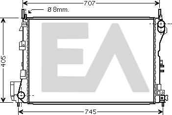 EACLIMA 31R54114 - Радиатор, охлаждане на двигателя vvparts.bg